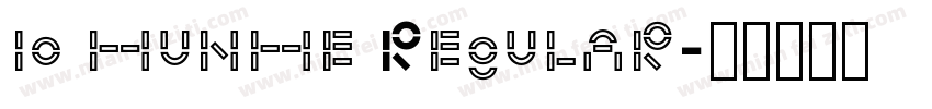 io hunhe Regular字体转换